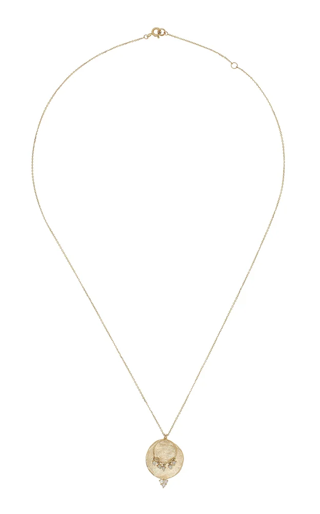 Gaby N°2 9K Yellow Gold Diamond Necklace