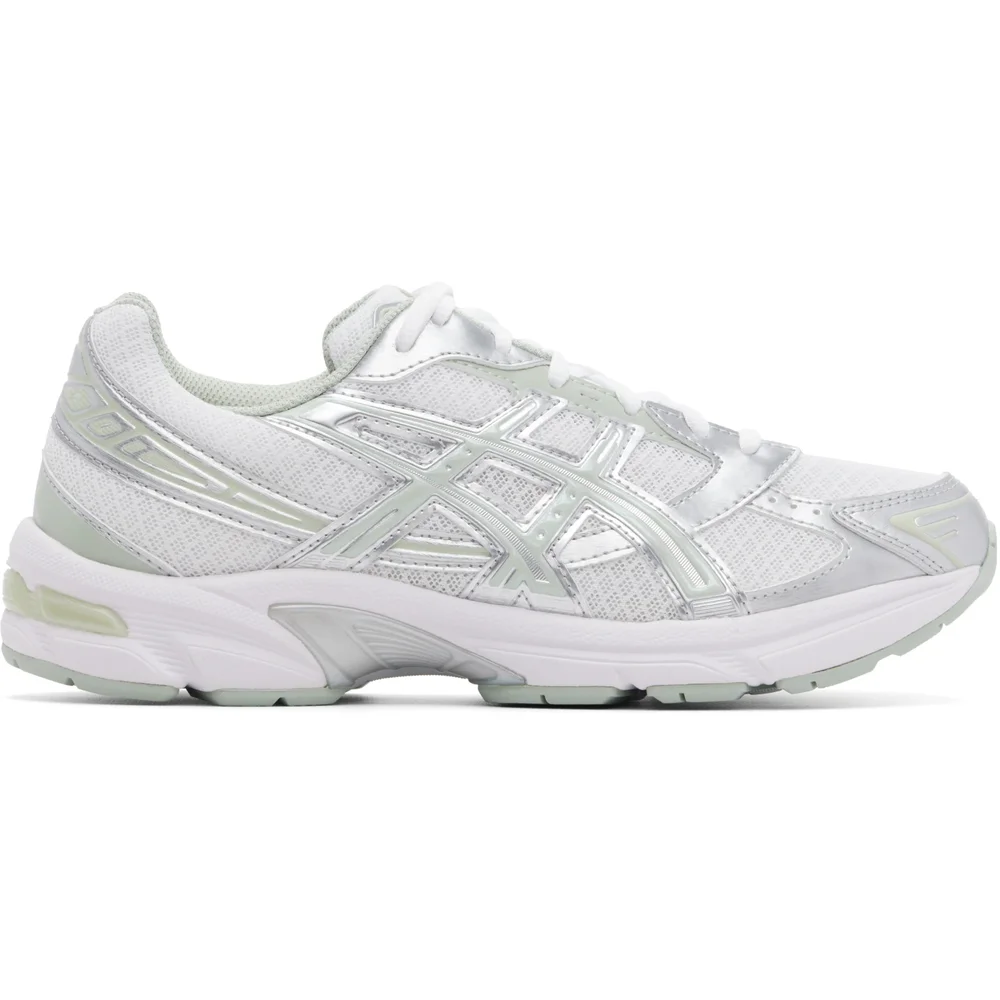 White & Green Gel-1130 Sneakers
