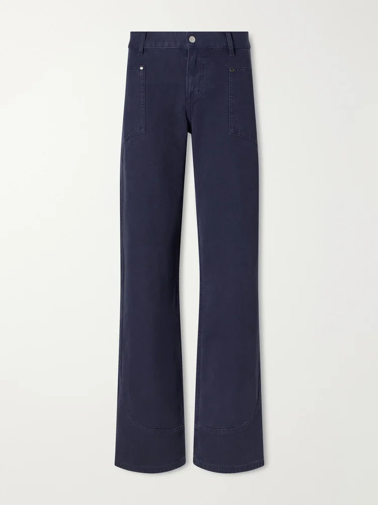 Supply paneled mid-rise straight-leg jeans