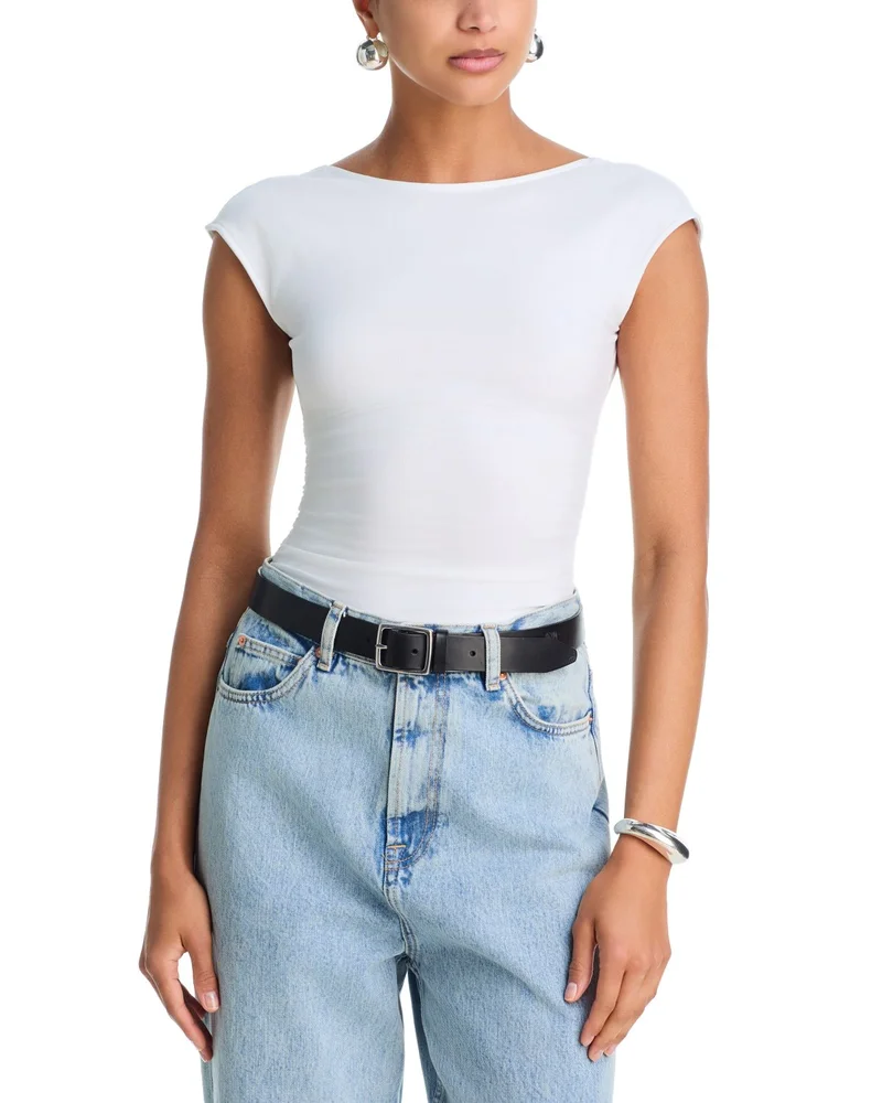 Super Stretch Open Back Bodysuit
