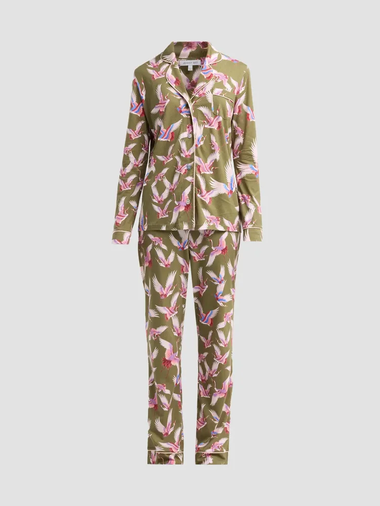 The Carly Mikel Cotton-Blend Pajamas