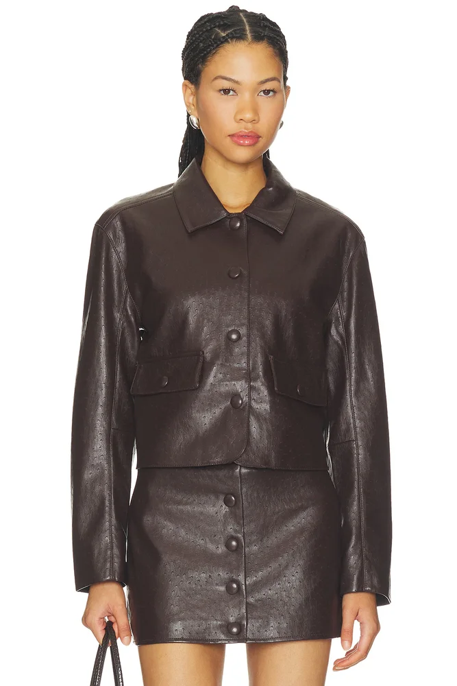 Faux Leather Jacket