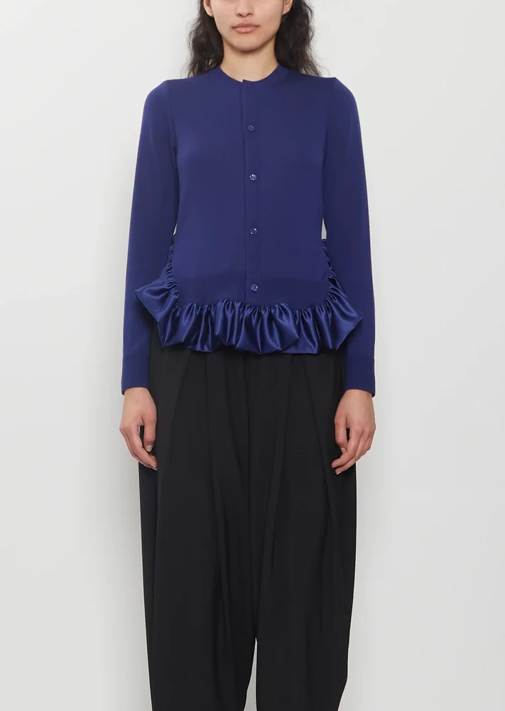 Filipa Cardigan in Satin & Lace