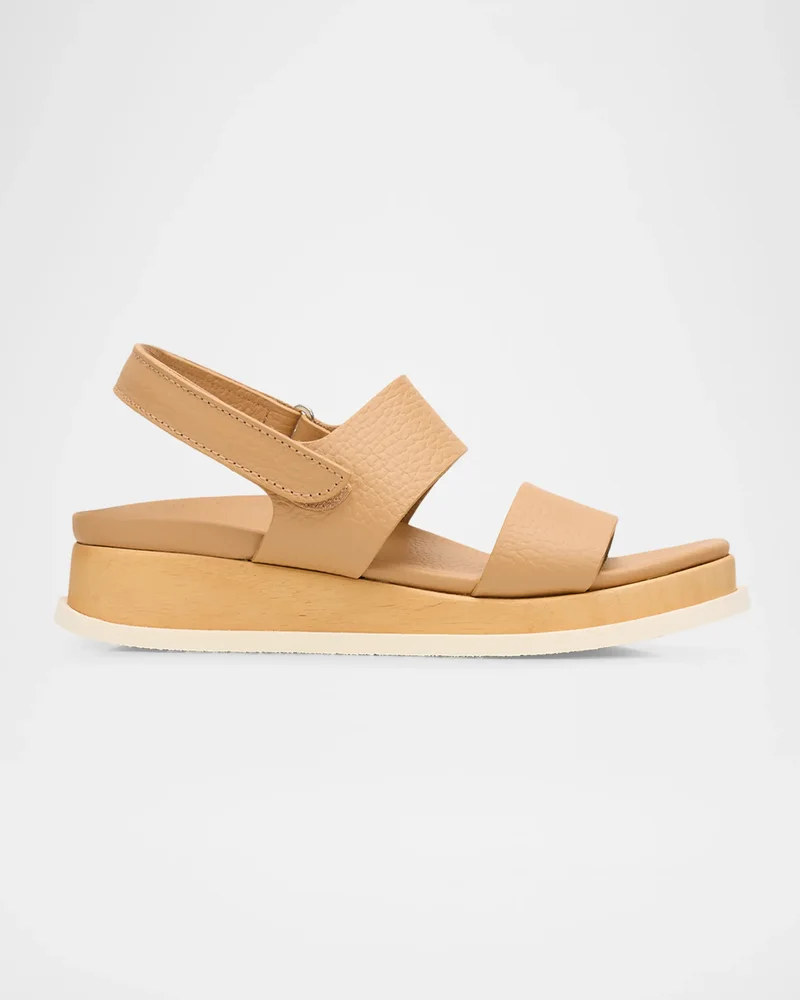Brooklyn Leather Layered Flatform Sandals