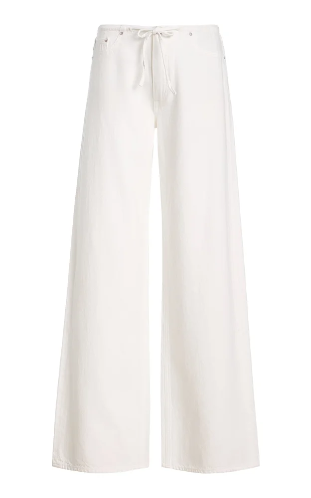DL Aura Sienna Low-Slung Drawstring Wide Leg Jeans