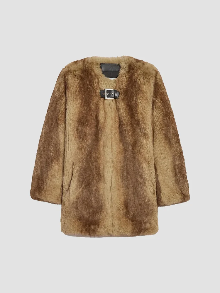 Petra Faux-Mink Fur Coat
