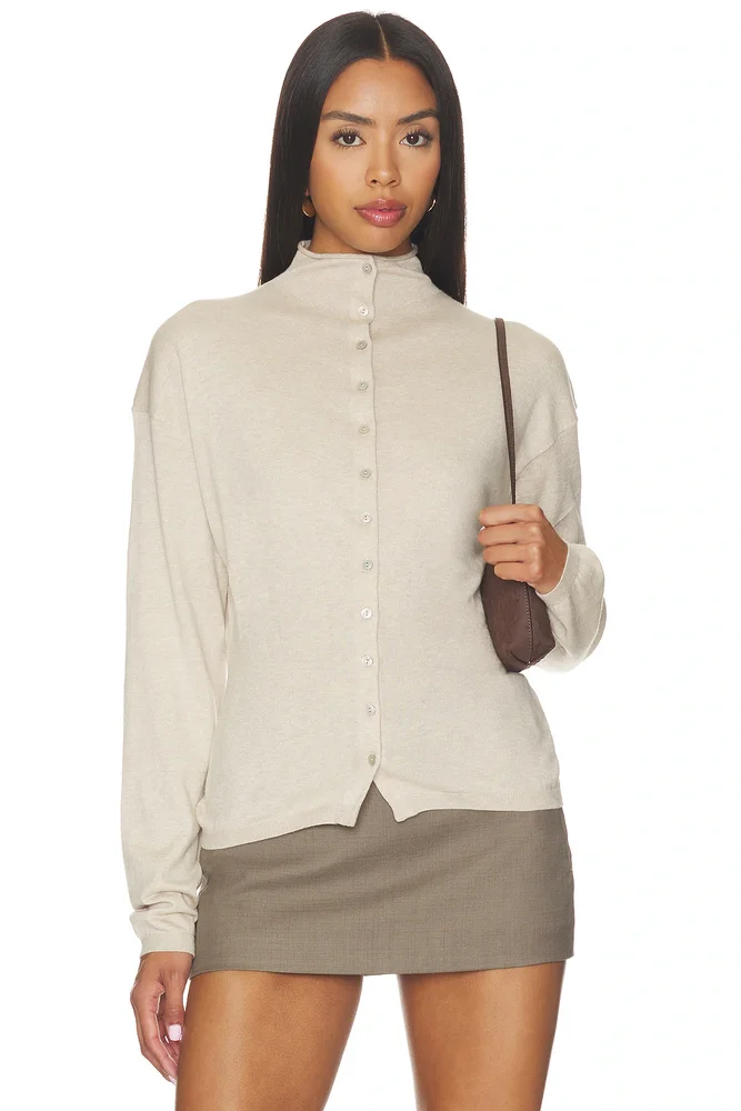 Kaycey Mock Neck Cardigan