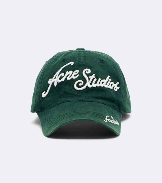 Logo denim baseball cap