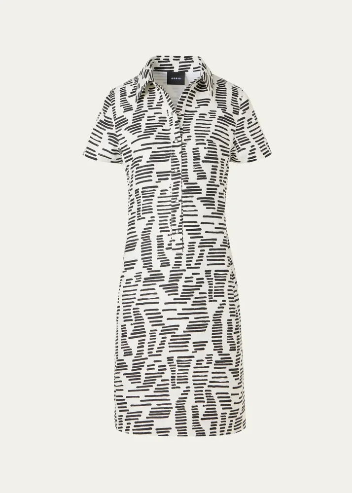 Dance Movements Linen Toile Polo Dress