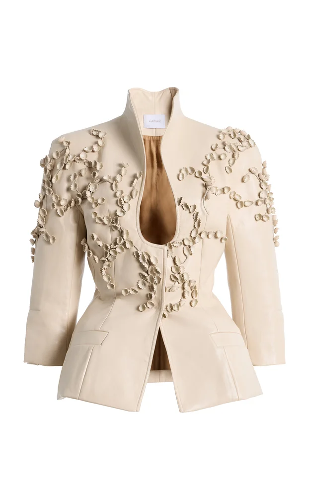 Exclusive Embellished Leather Jacket