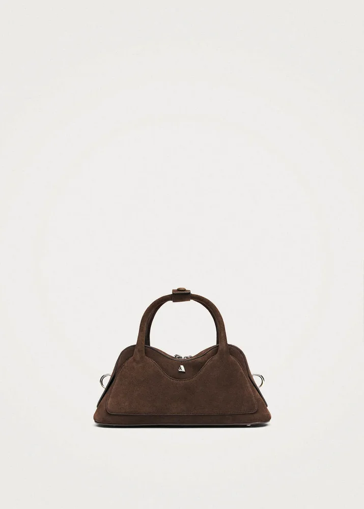 Hilma Mini Suede Brown Leather Bag