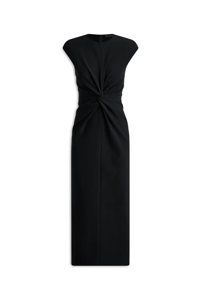 Milano Turban Pencil Dress, Black