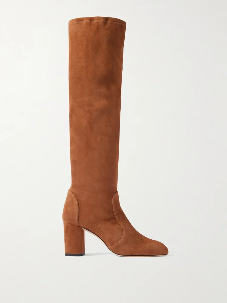 Lucie suede knee boots