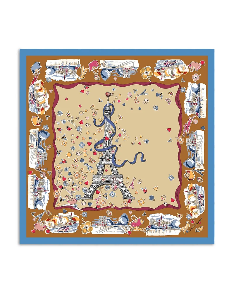 Eiffel Tower Silk Bandana