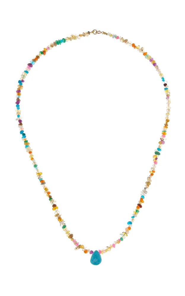 Rainbow 14K Yellow Gold Multi-Stone Necklace