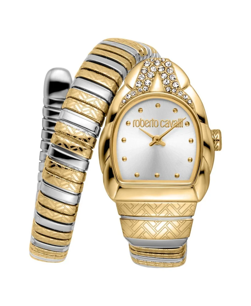 Women's Aurora Quartz Two Tone Stainless Steel Bracelet Watch