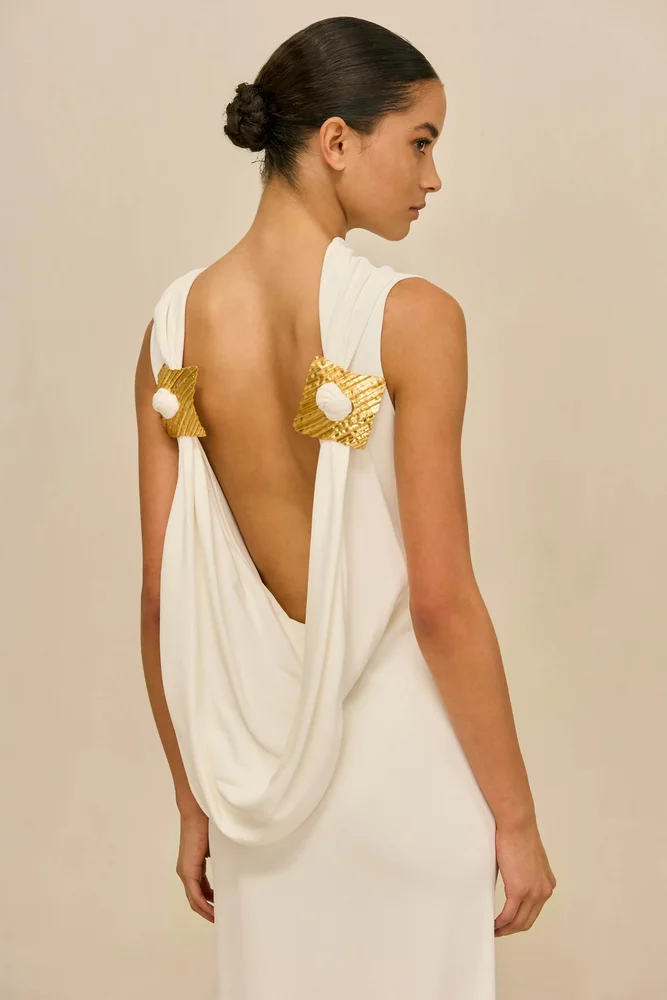 CULT GAIA DEIRDRA DRESS - OFF WHITE