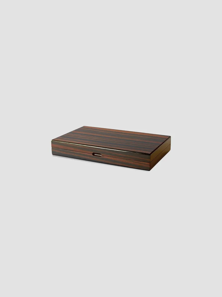 Tigerwood Backgammon Set