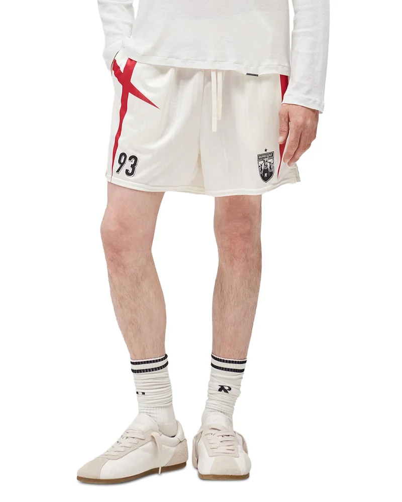Printed Spike Football Shorts