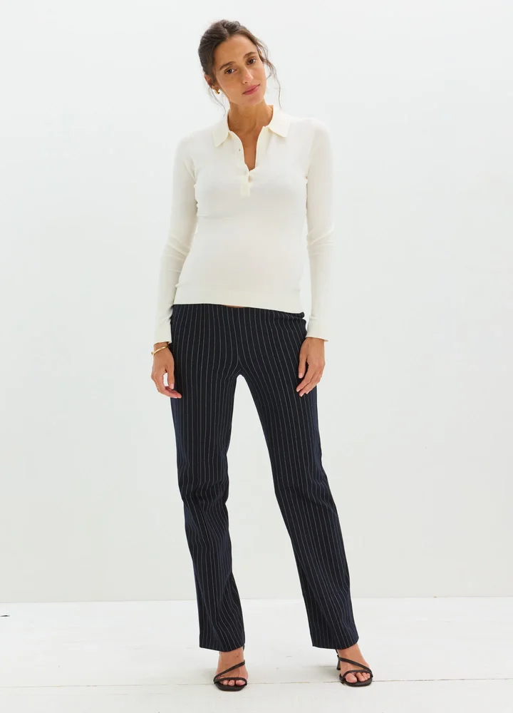 Pinstripe Stretch Work Pant