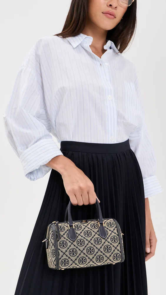 T Monogram Petite Barrel Bag