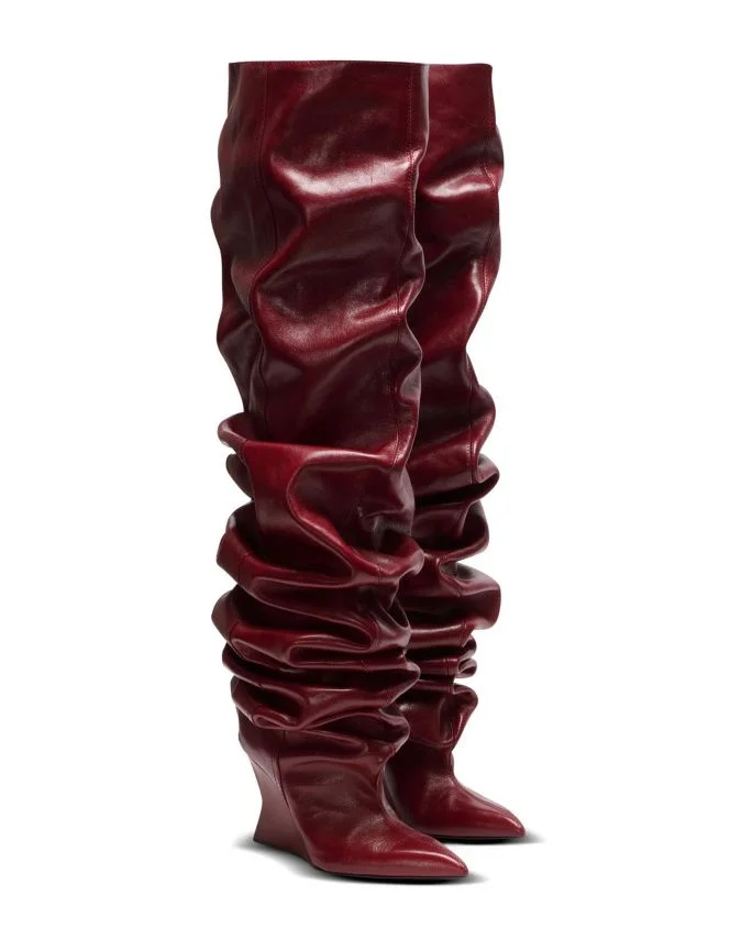 Women's Wedge Thigh-High Boots