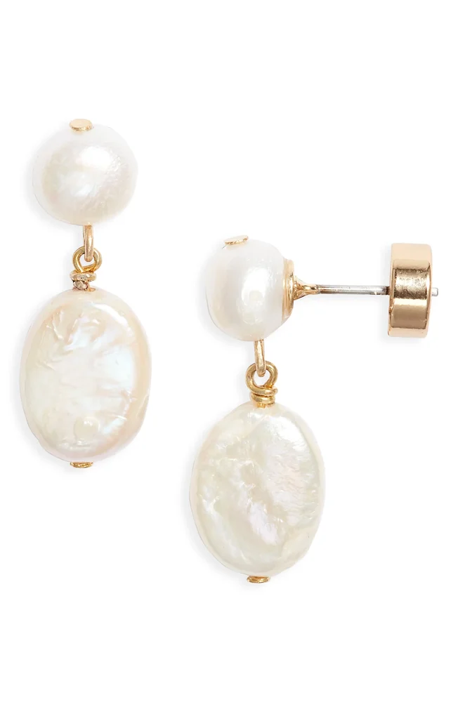 Demi Fine Freshwater Pearl Drop Earrings