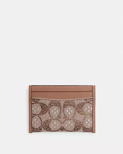 Essential Card Case In Crystal Signature Jacquard