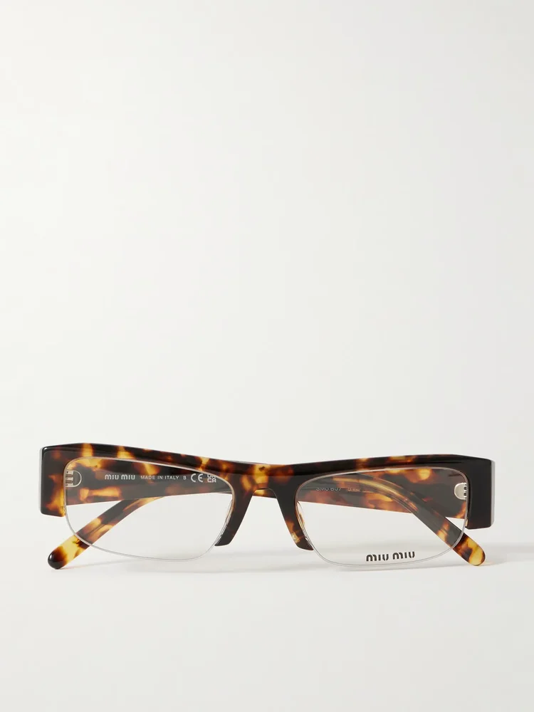 Vedette square-frame tortoiseshell acetate sunglasses