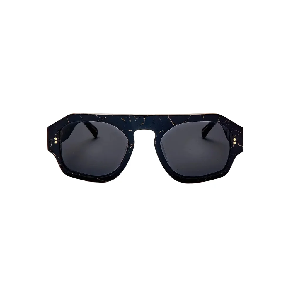 SARDINE - Louie - Nouveau Noir Aviator Sunglasses