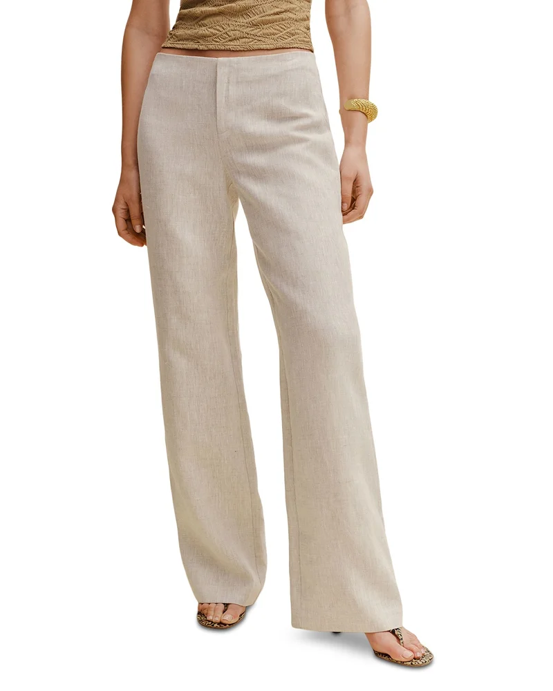 Vida Linen Low Rise Pants