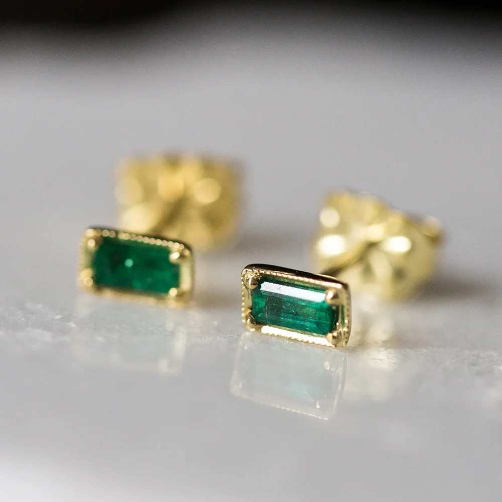 Leone Emerald Earrings (Pair)