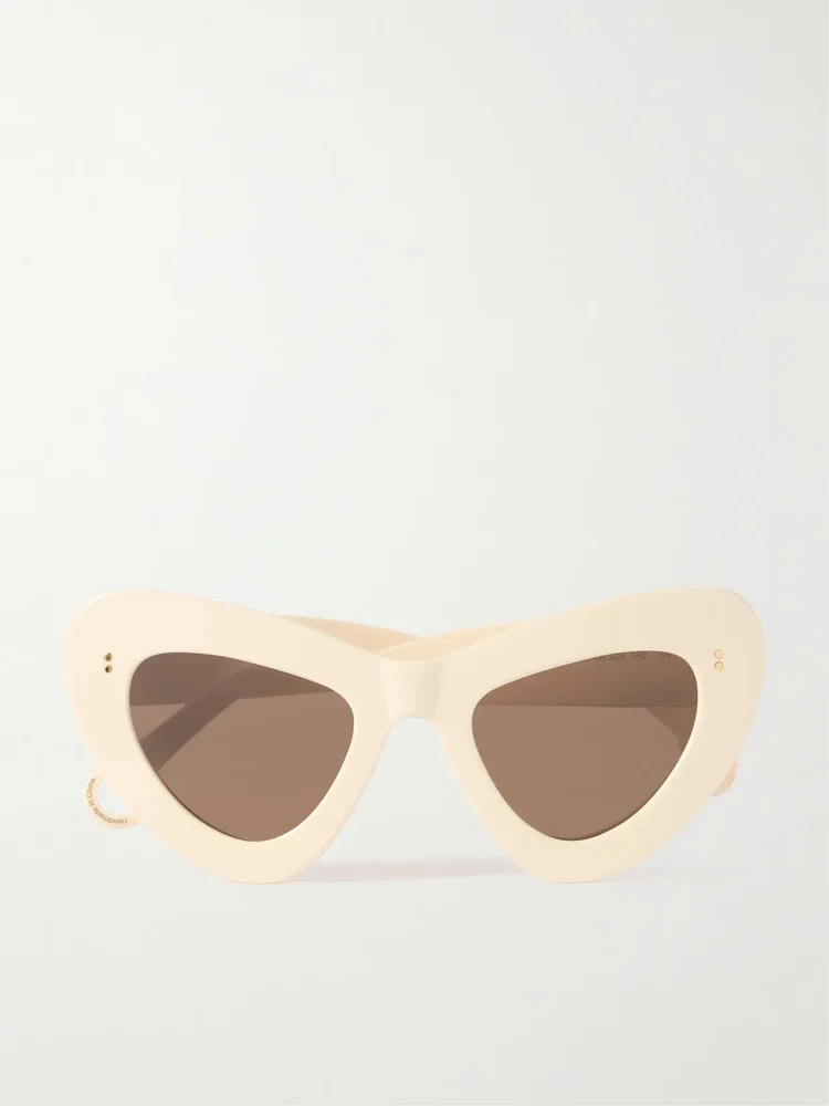 Butterfly cat-eye acetate sunglasses