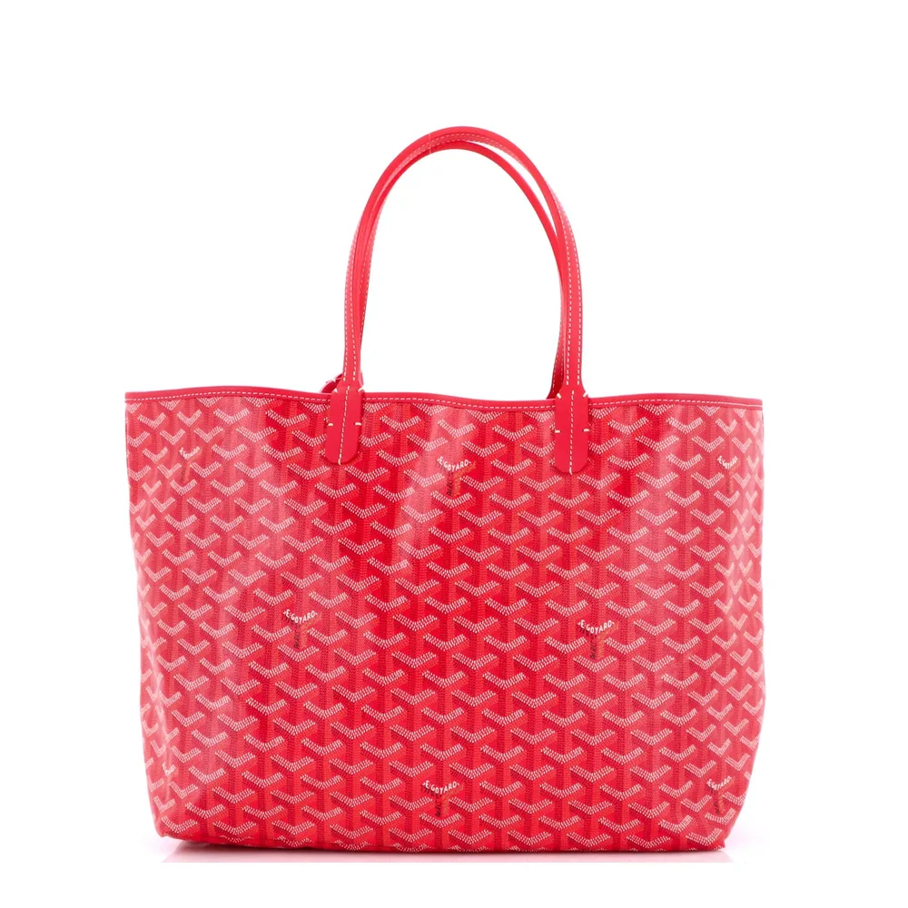 Saint Louis Reversible Tote Coated Canvas and Printed Canvas PM in Red