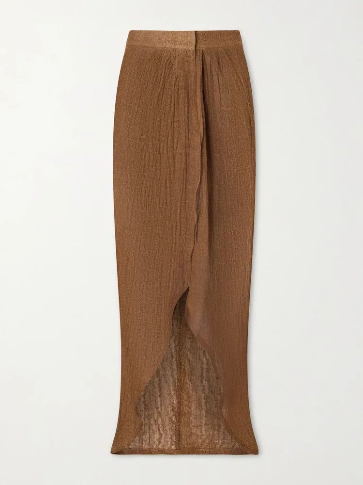 Kamat organic linen maxi skirt