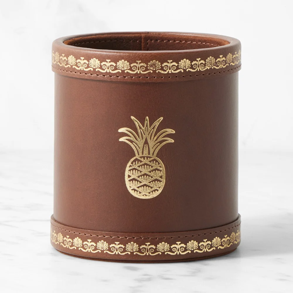 Charles Brown Leather Pencil Holder