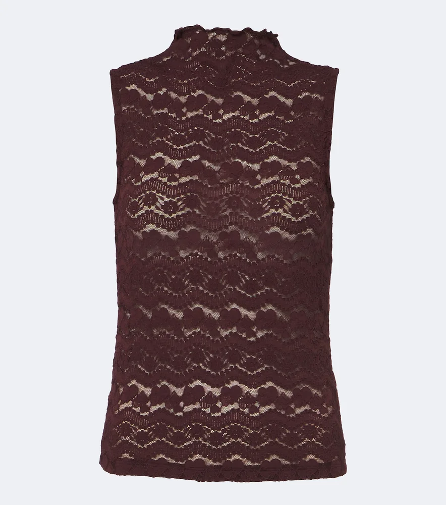 Alora lace jersey top