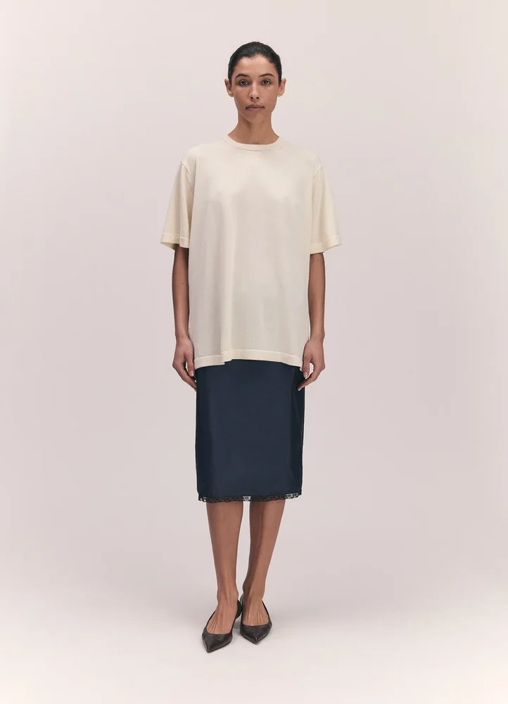 Short Sleeve Slouchy T-Knit