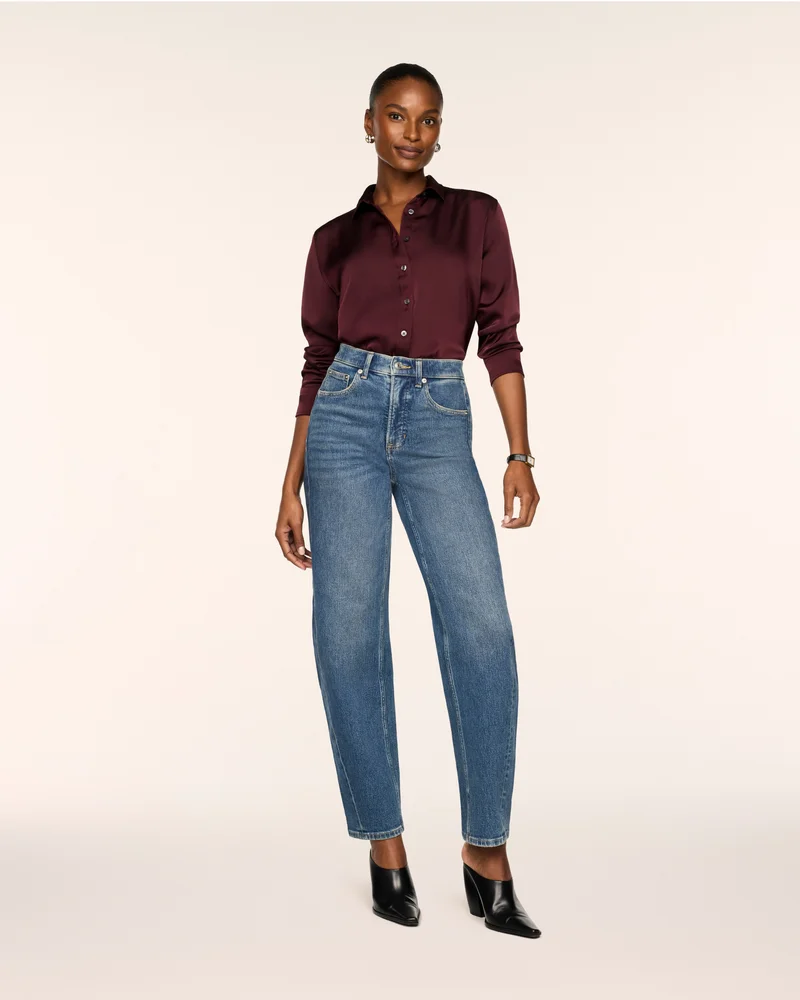 SPANXshape™ Authentic 360 Barrel Leg Jeans | Vintage Tide