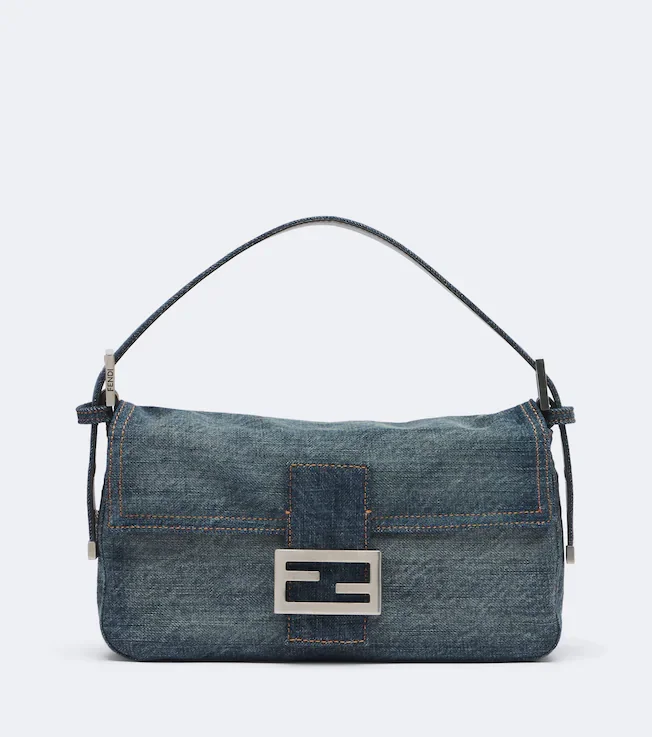 Baguette 26424 Small denim shoulder bag