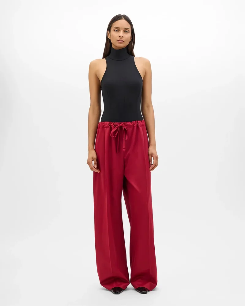 Wool Drawcord Pant