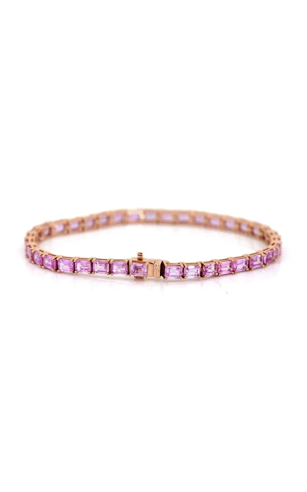 18K Yellow Gold Sapphire Supreme Tennis Bracelet