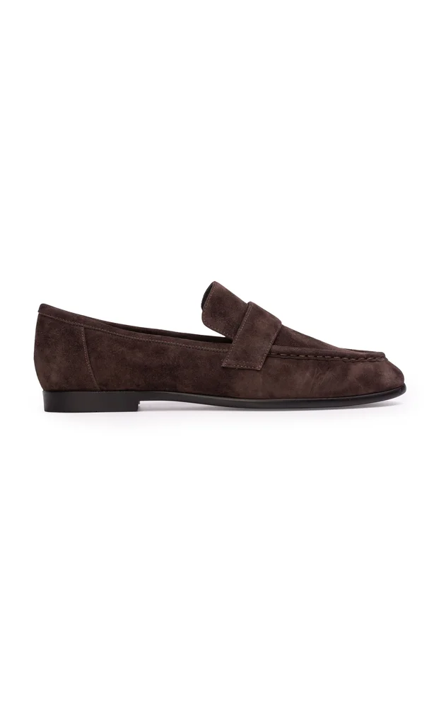 Arrow Suede Loafers