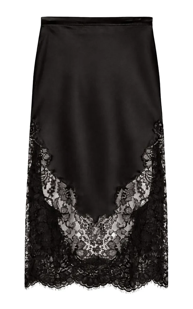 Juliet Lace and Silk Skirt
