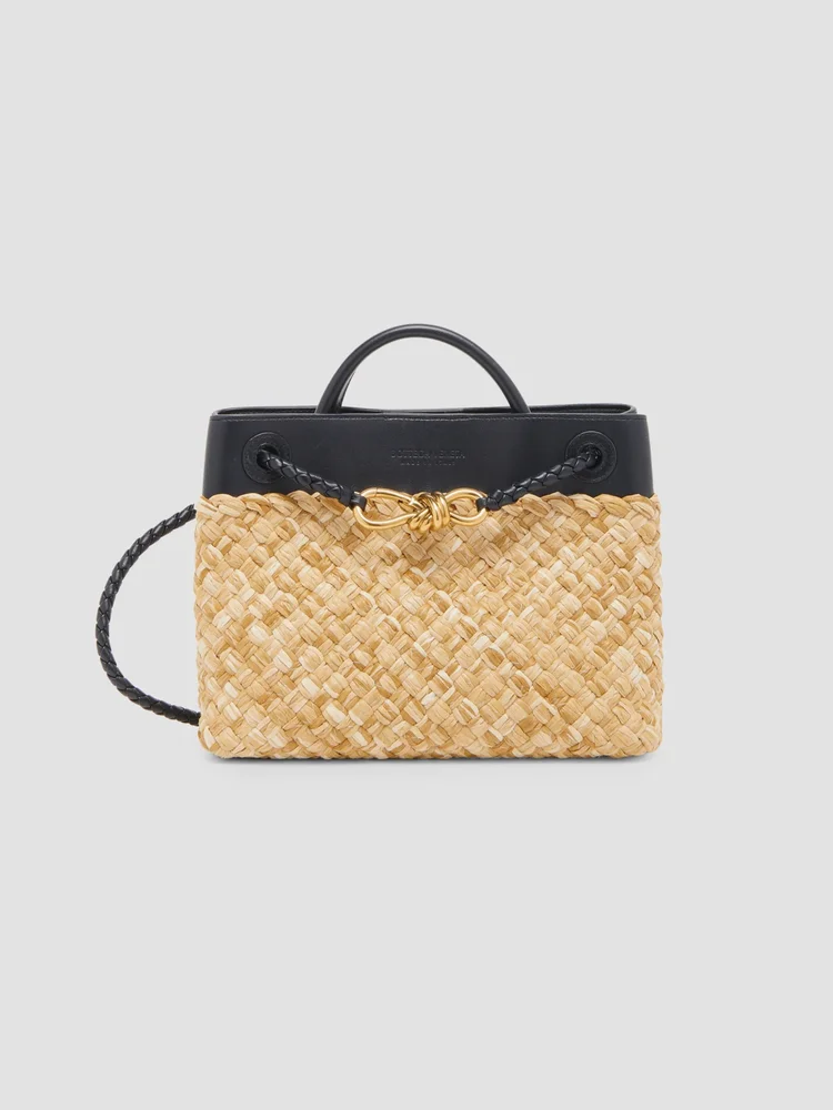 Bottega Veneta Small Parachute Bag in Algae & Muse Brass
