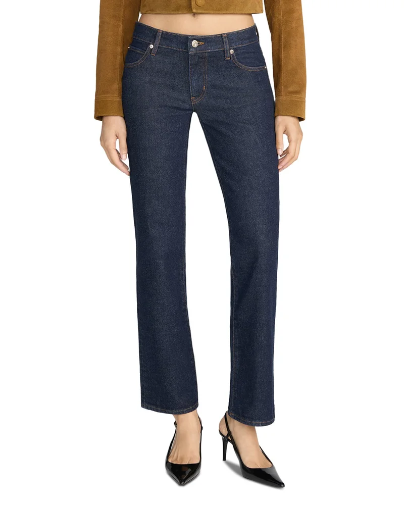 The Cigarette Low Rise Slim Jeans in Rinse