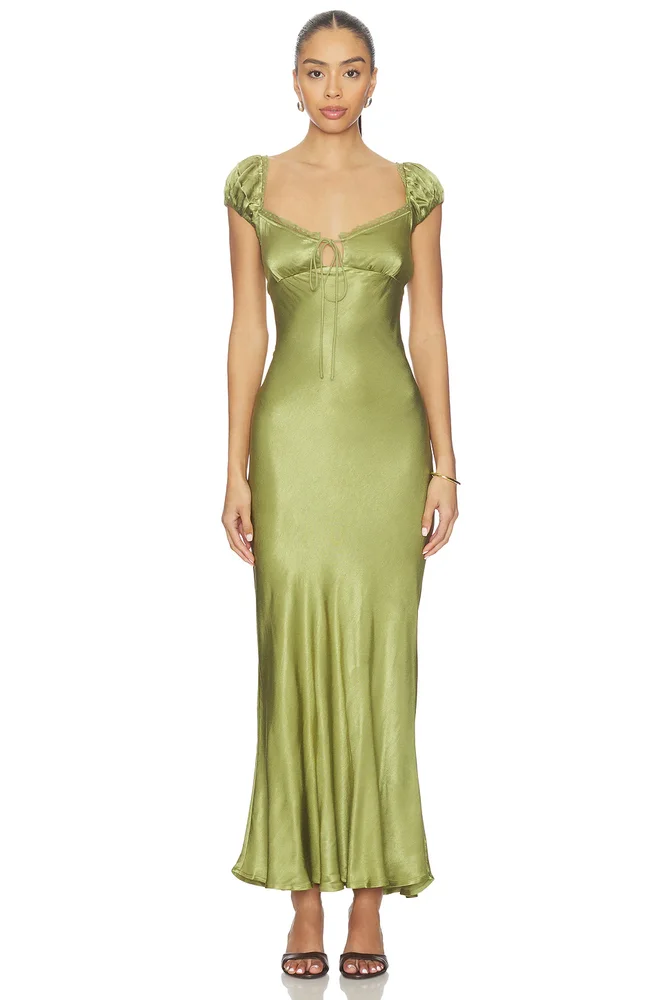 Stasia Satin Maxi Slip Dress