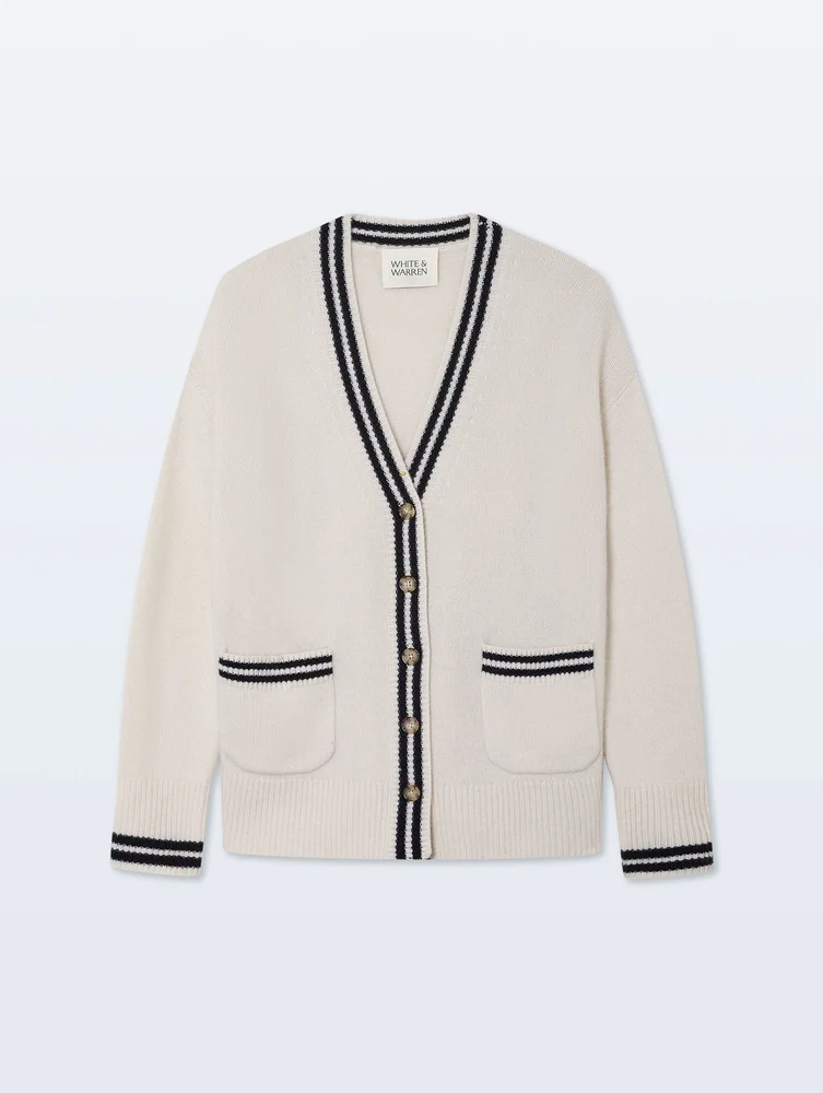 Cashmere Varsity Cardigan