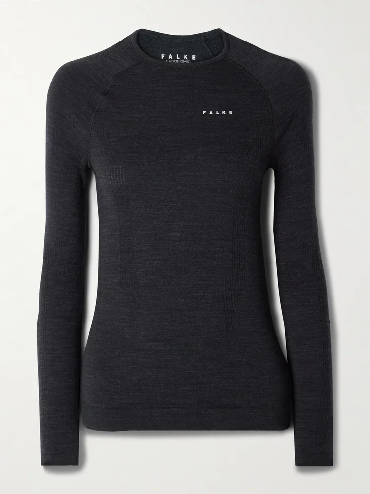 Wool-blend top