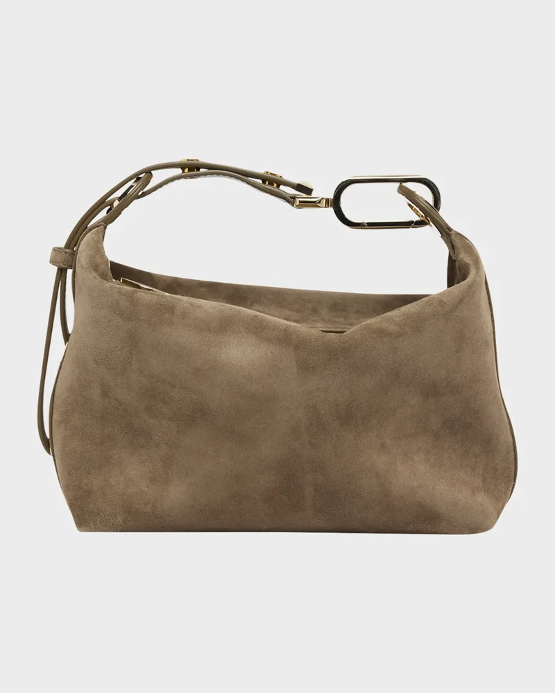 Flo Suede Pouch Bag